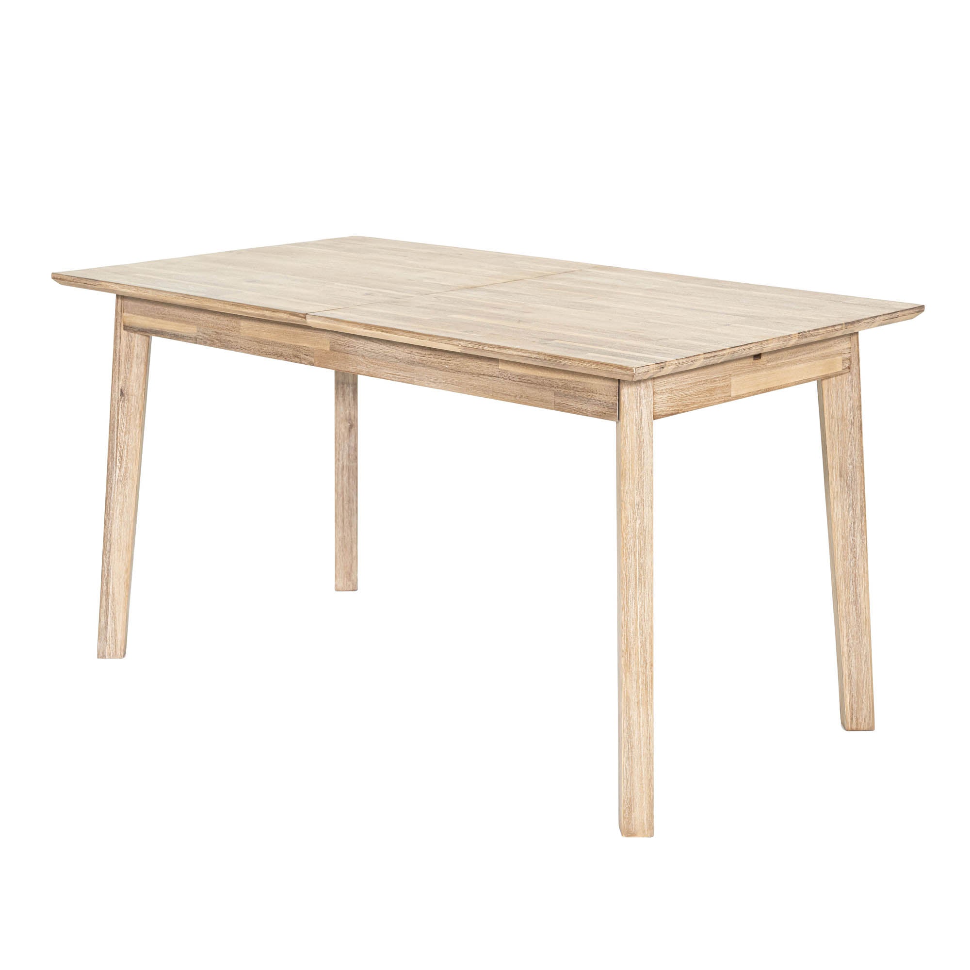 Gia Small Extension Dining Table w/ Butterfly System 55/71" - Light Driftwood