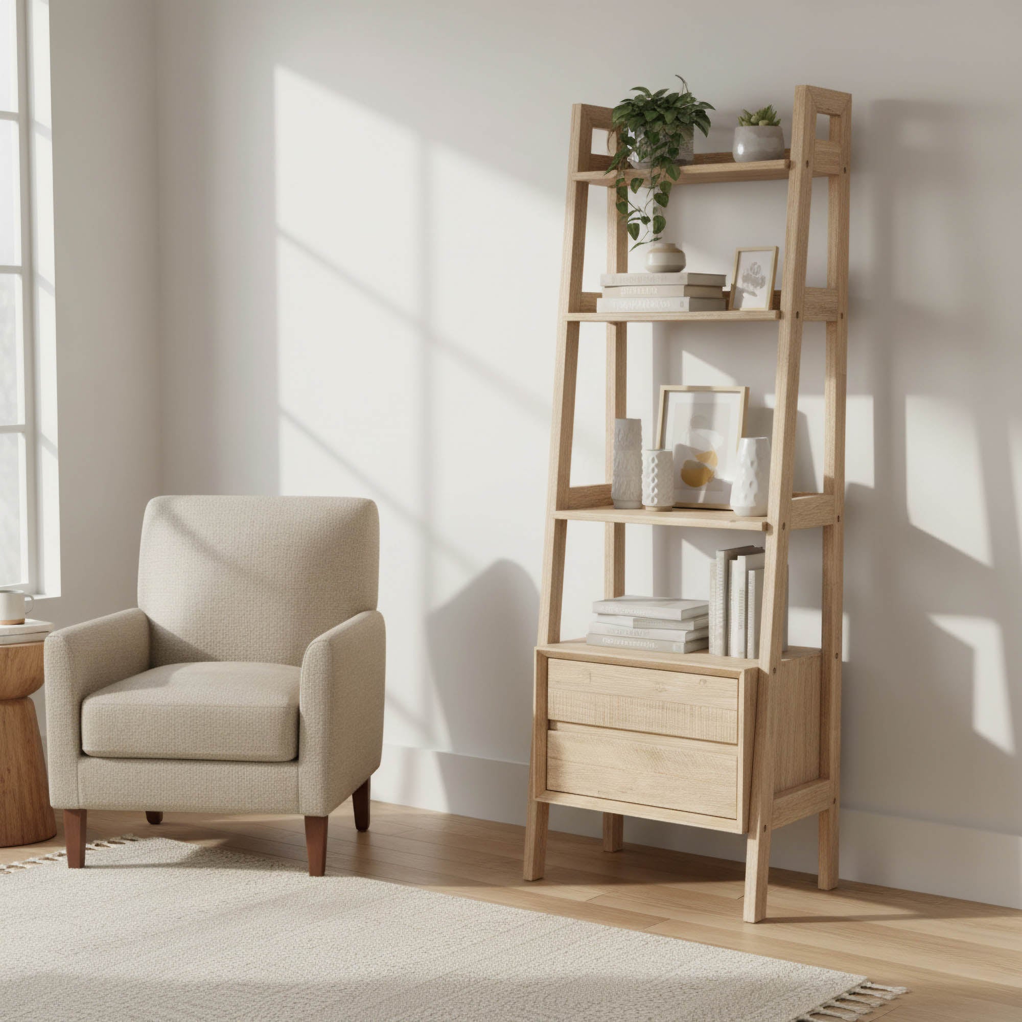Gia Modular Bookcase - Light Driftwood - Image 2