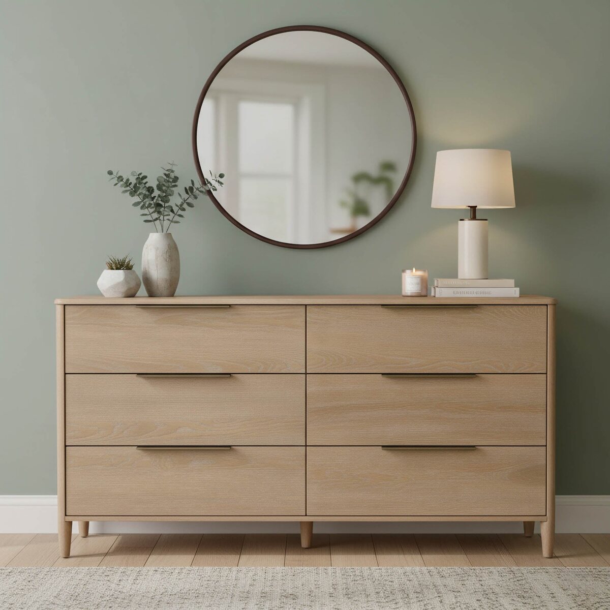 Kamelia 6 Drawer Dresser - Sand - Image 2