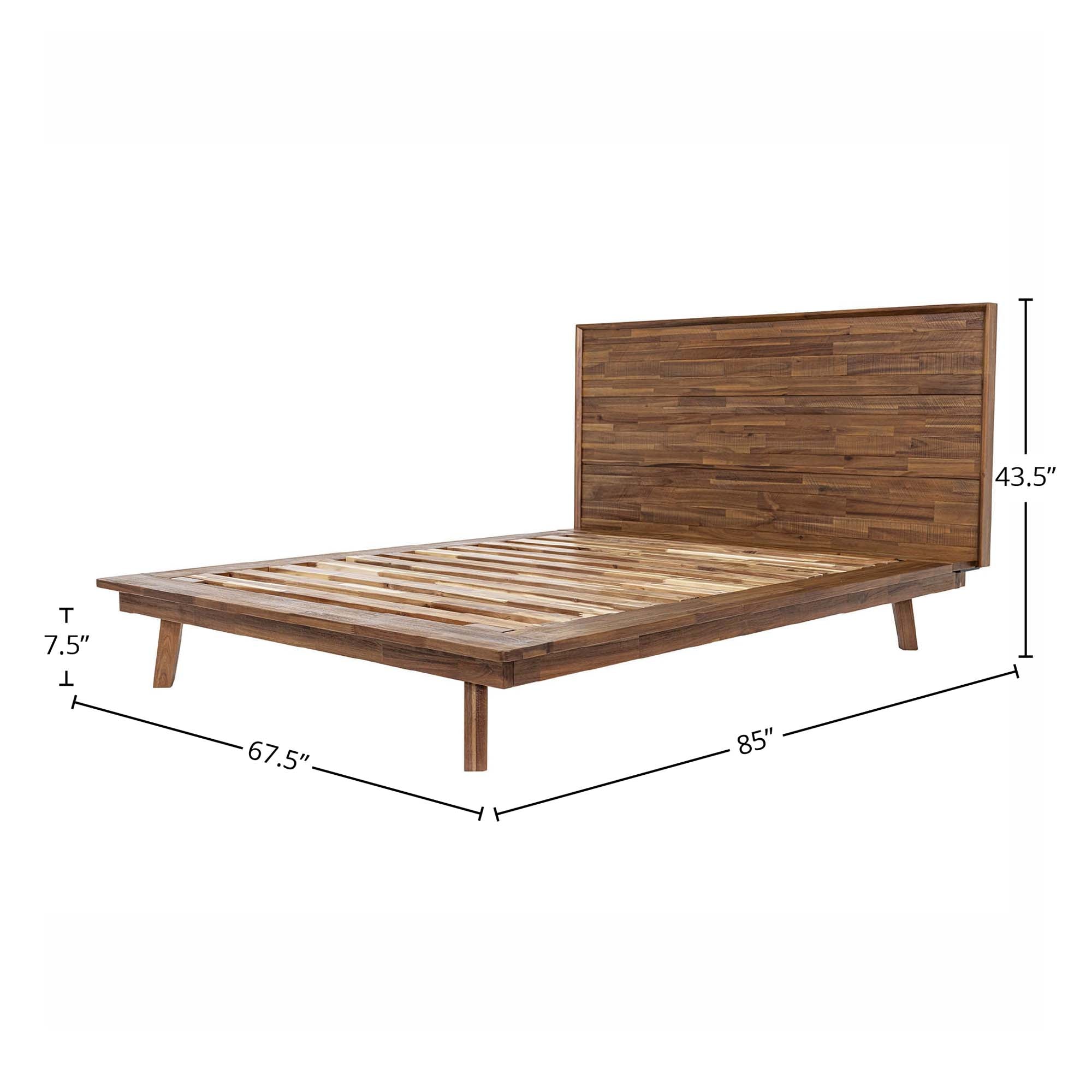 Gia Queen Bed - Warm Pecan - Image 3