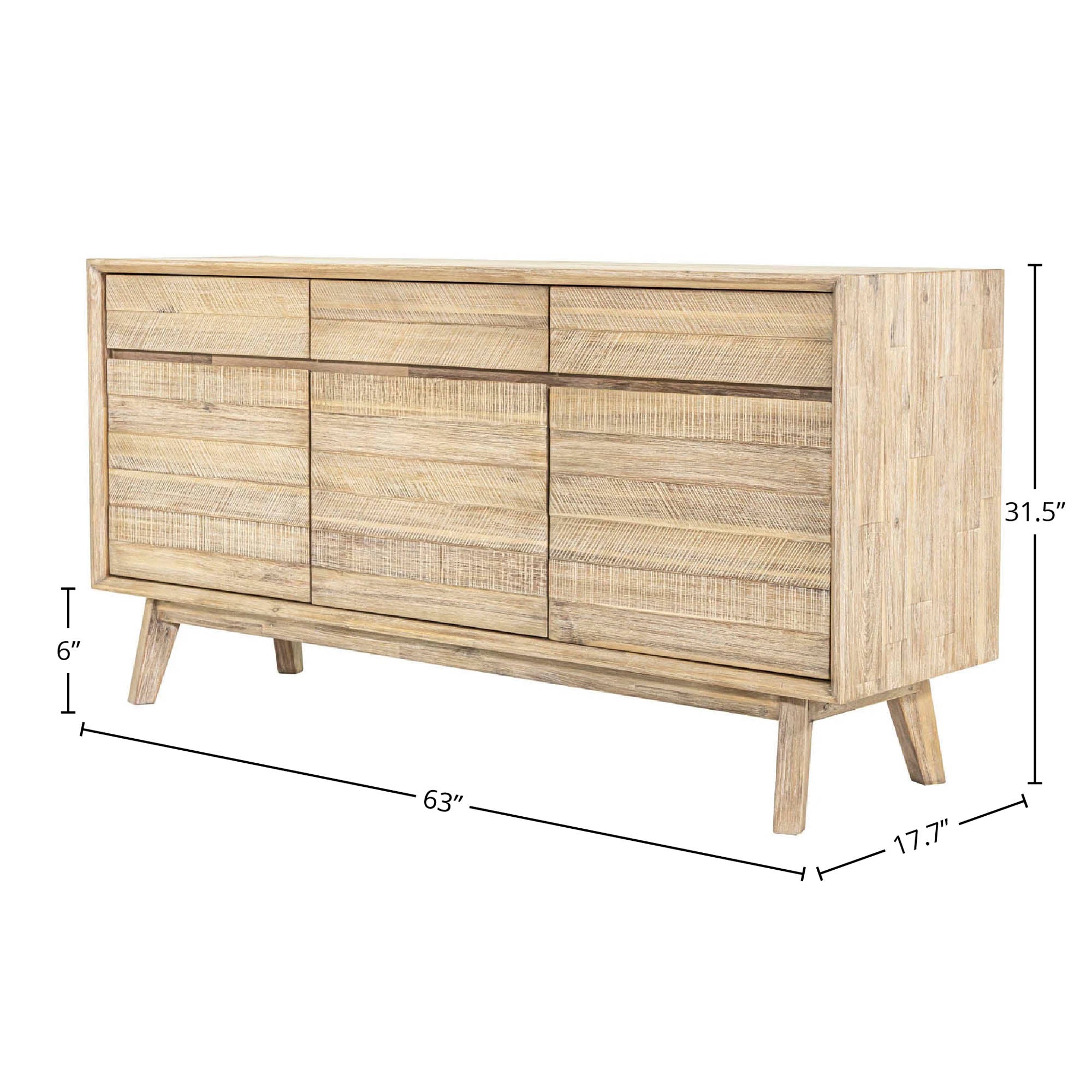 Gia Sideboard - Light Driftwood - Image 3