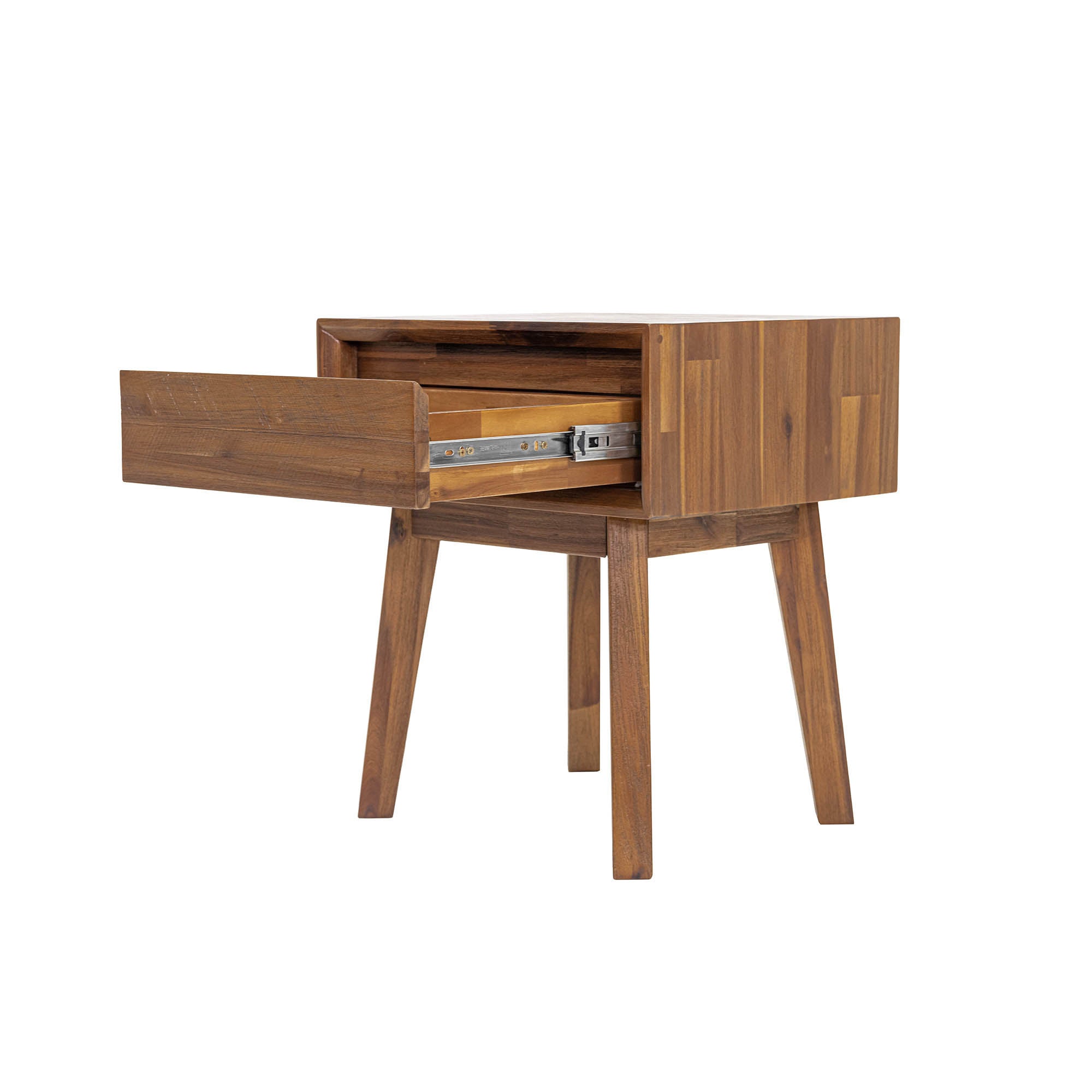 Gia 1 Drawer Nightstand - Warm Pecan - Image 4