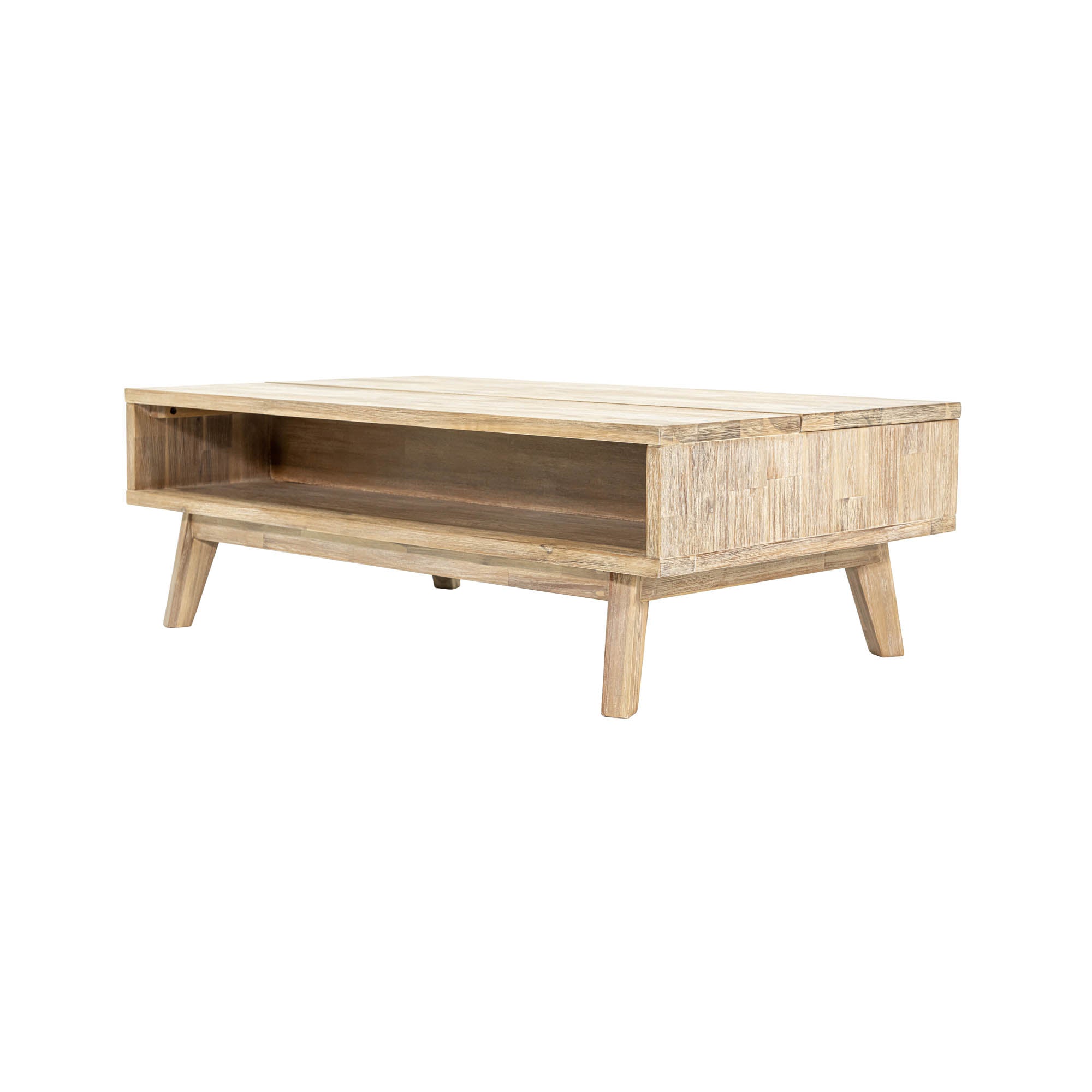 Gia Coffee Table w/ Lift Top - Light Driftwood - Image 5