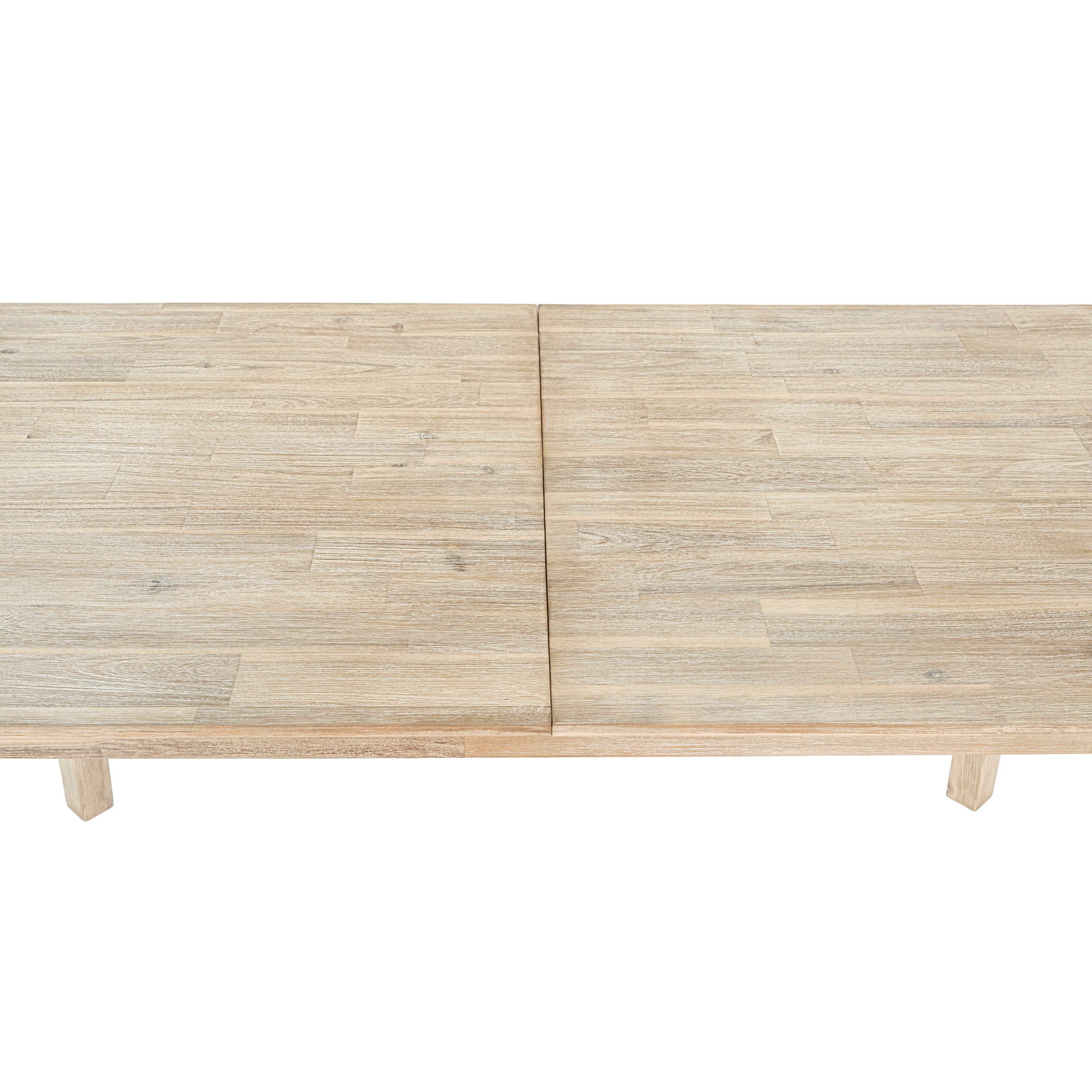 Gia Small Extension Dining Table w/ Butterfly System 55/71" - Light Driftwood - Image 6