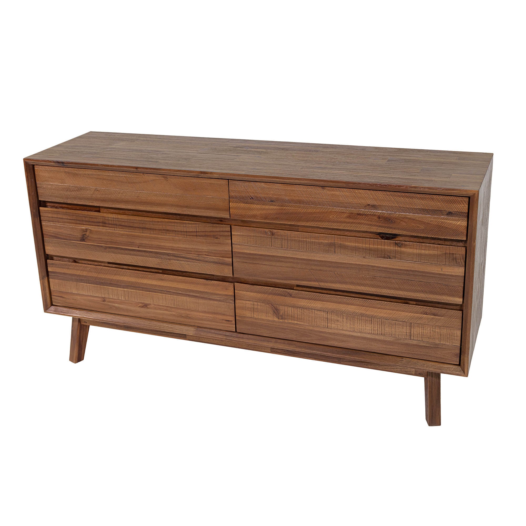 Gia 6 Drawer Dresser - Warm Pecan - Image 7