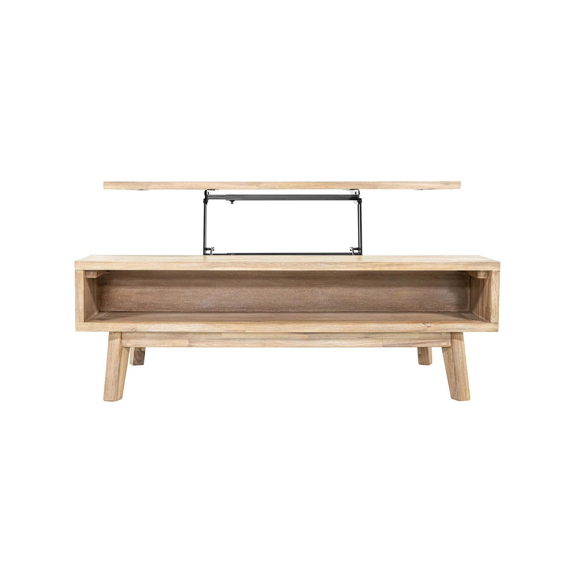 Gia Coffee Table w/ Lift Top - Light Driftwood - Image 7