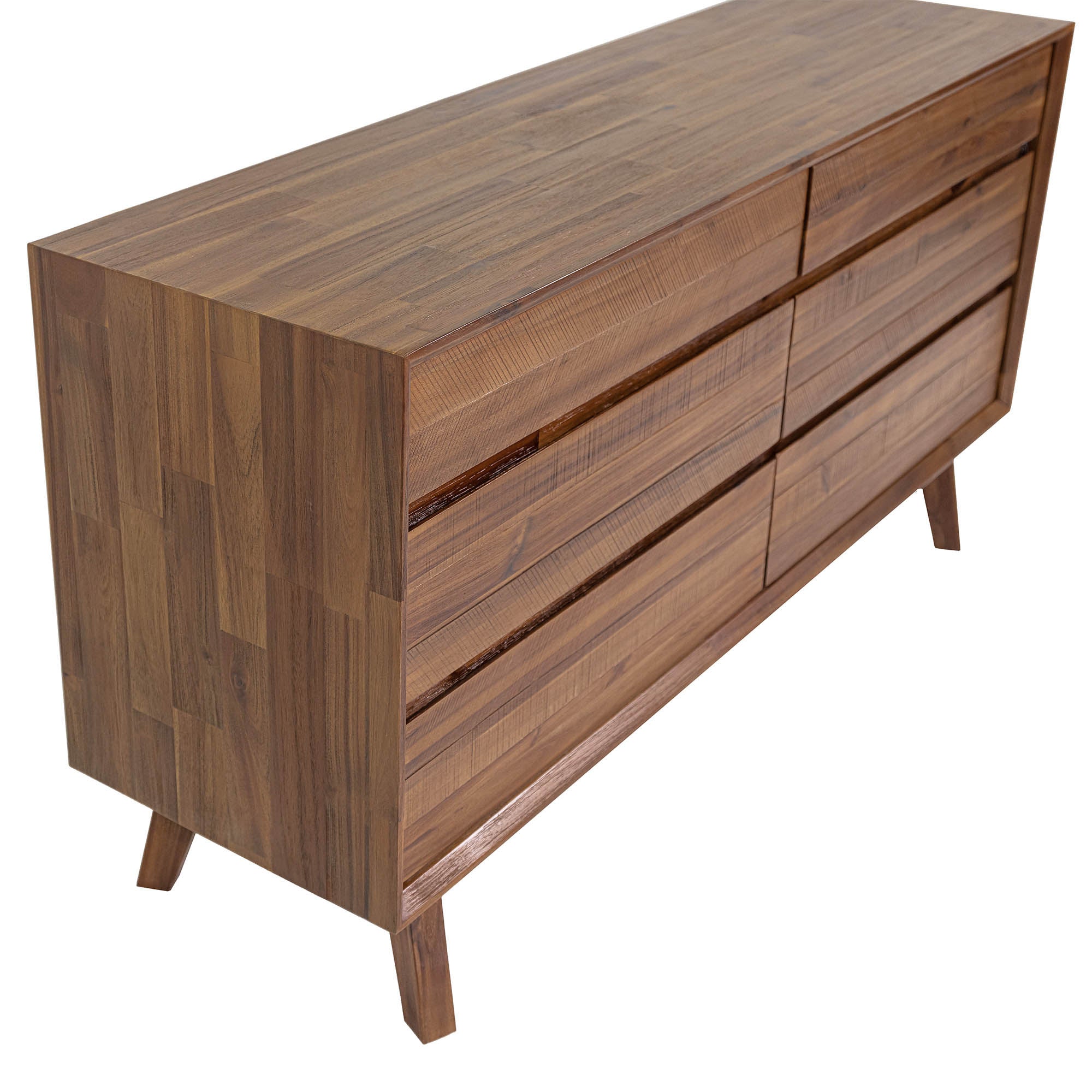 Gia 6 Drawer Dresser - Warm Pecan - Image 8