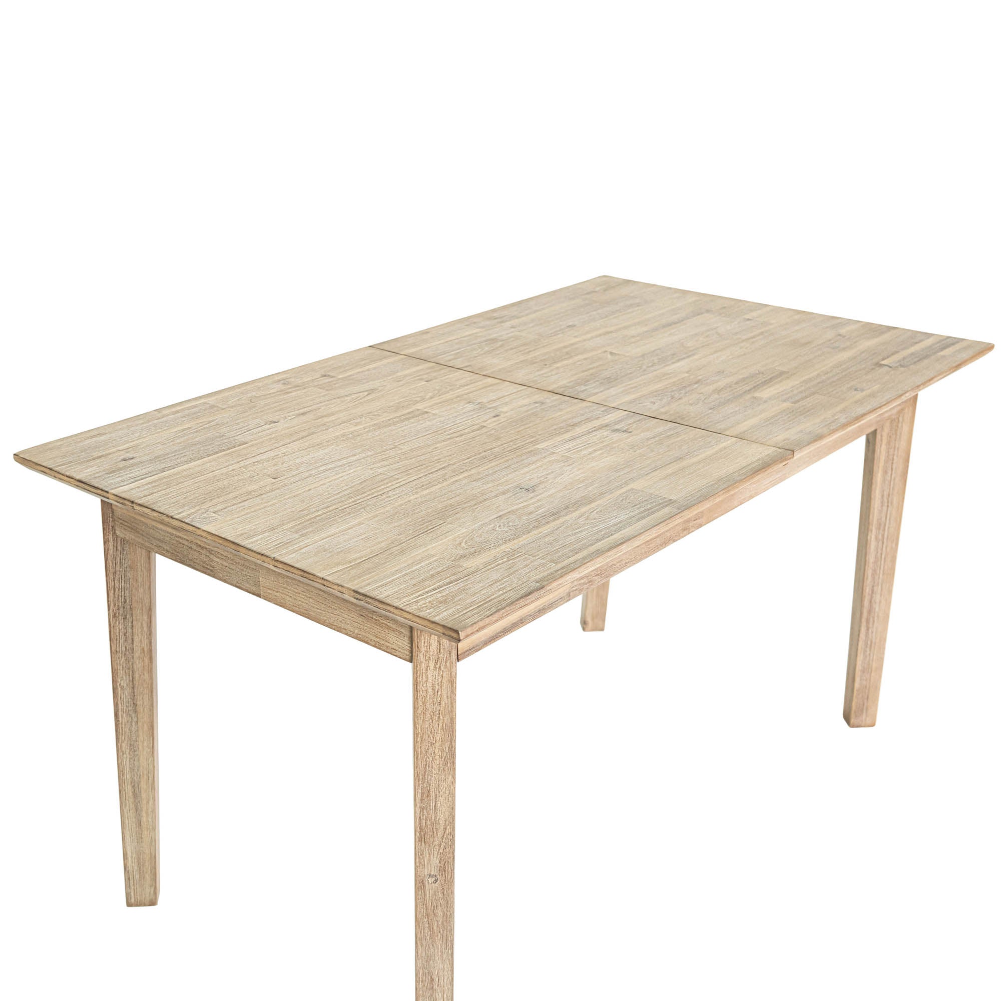 Gia Small Extension Dining Table w/ Butterfly System 55/71" - Light Driftwood - Image 9