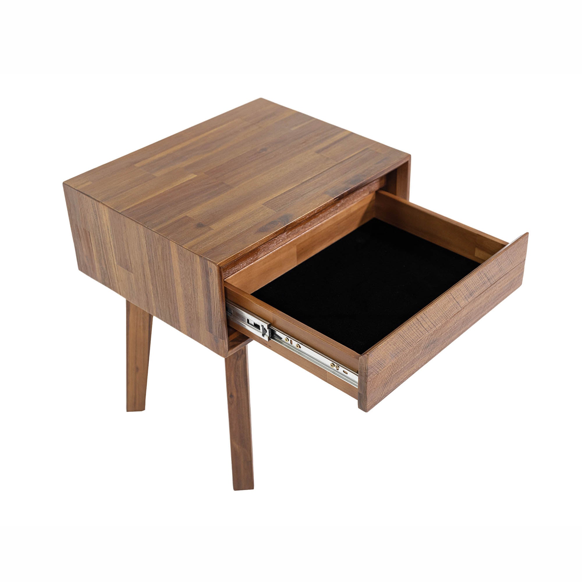 Gia 1 Drawer Nightstand - Warm Pecan - Image 3