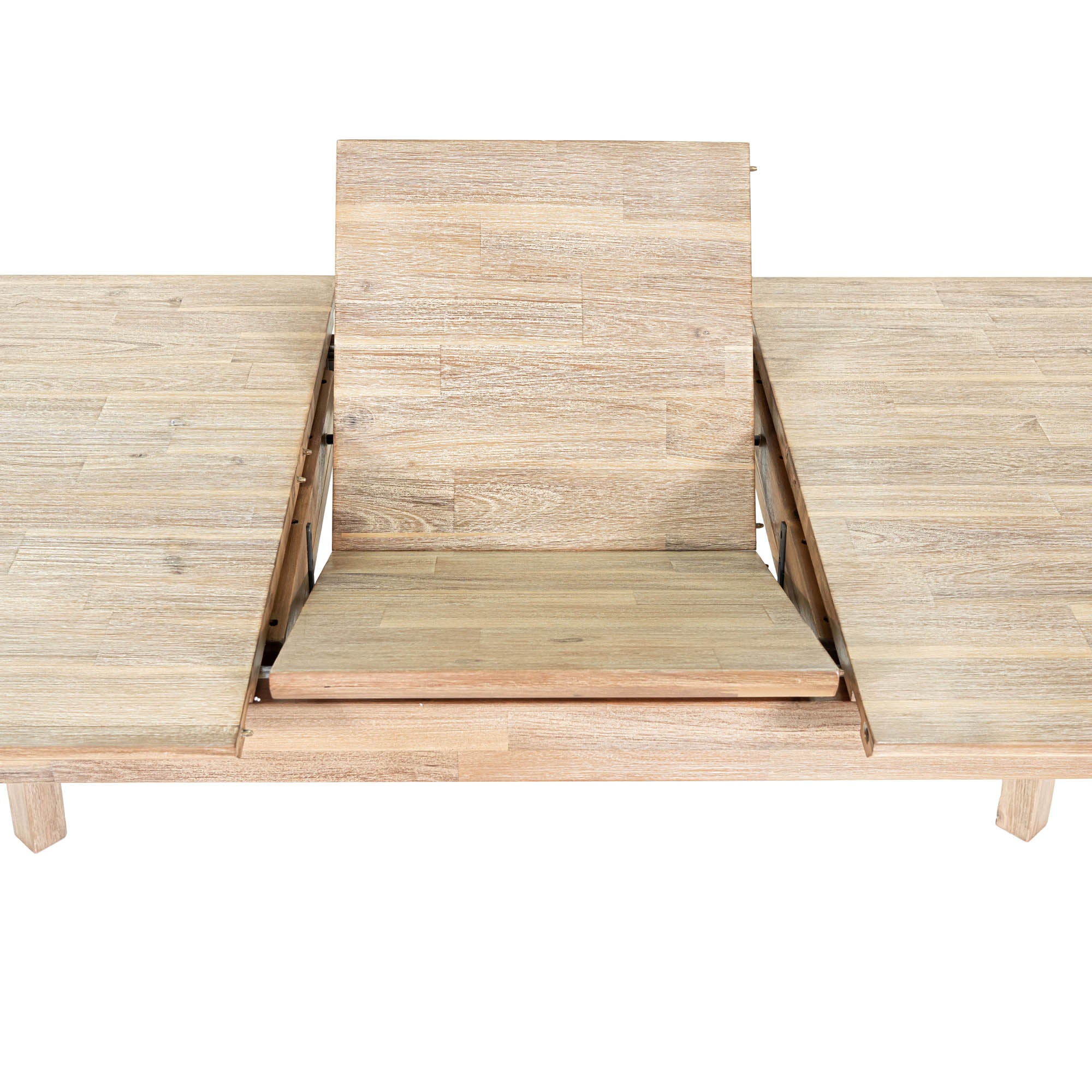 Gia Small Extension Dining Table w/ Butterfly System 55/71" - Light Driftwood - Image 11
