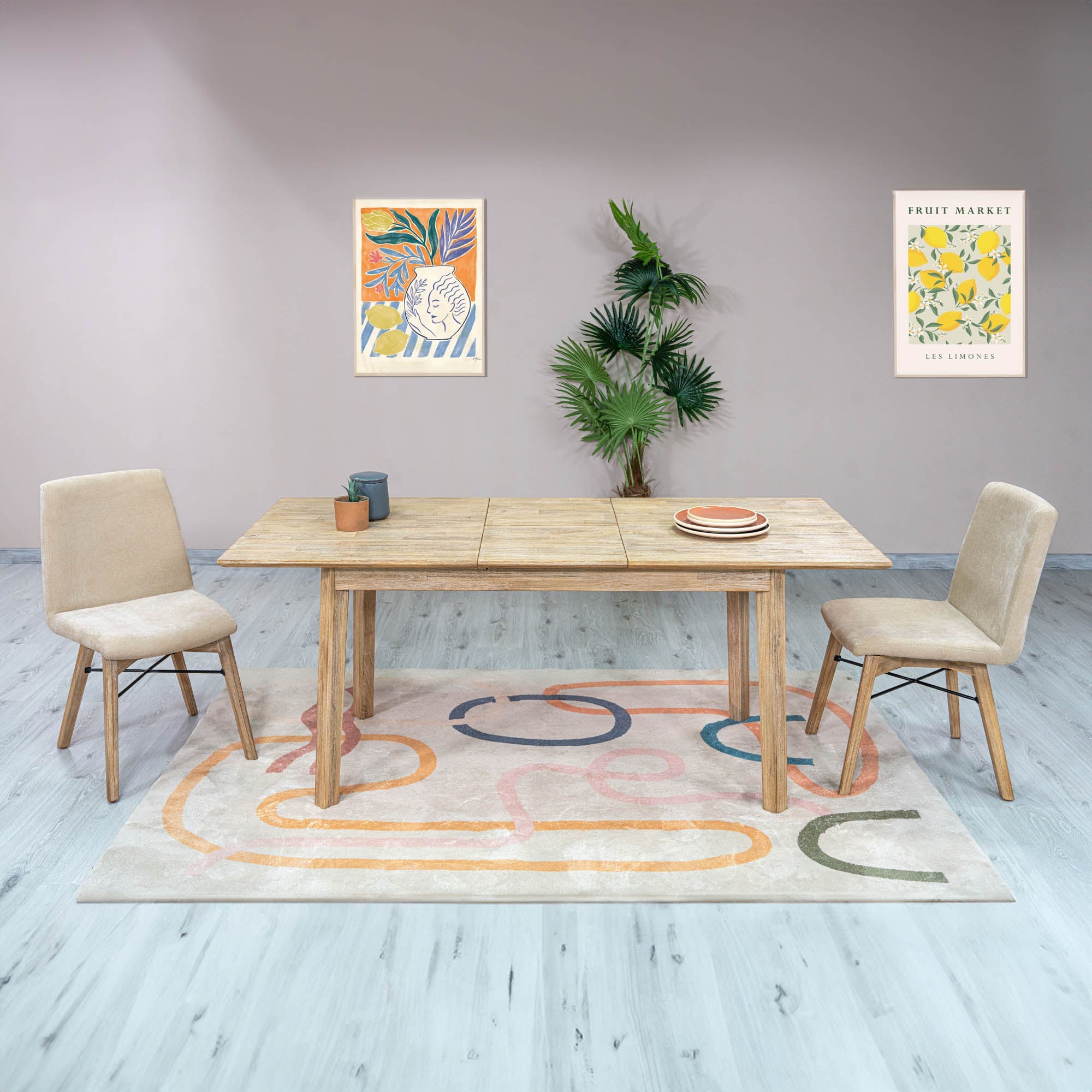 Gia Dining Chair - Light Driftwood - Sand - Image 11