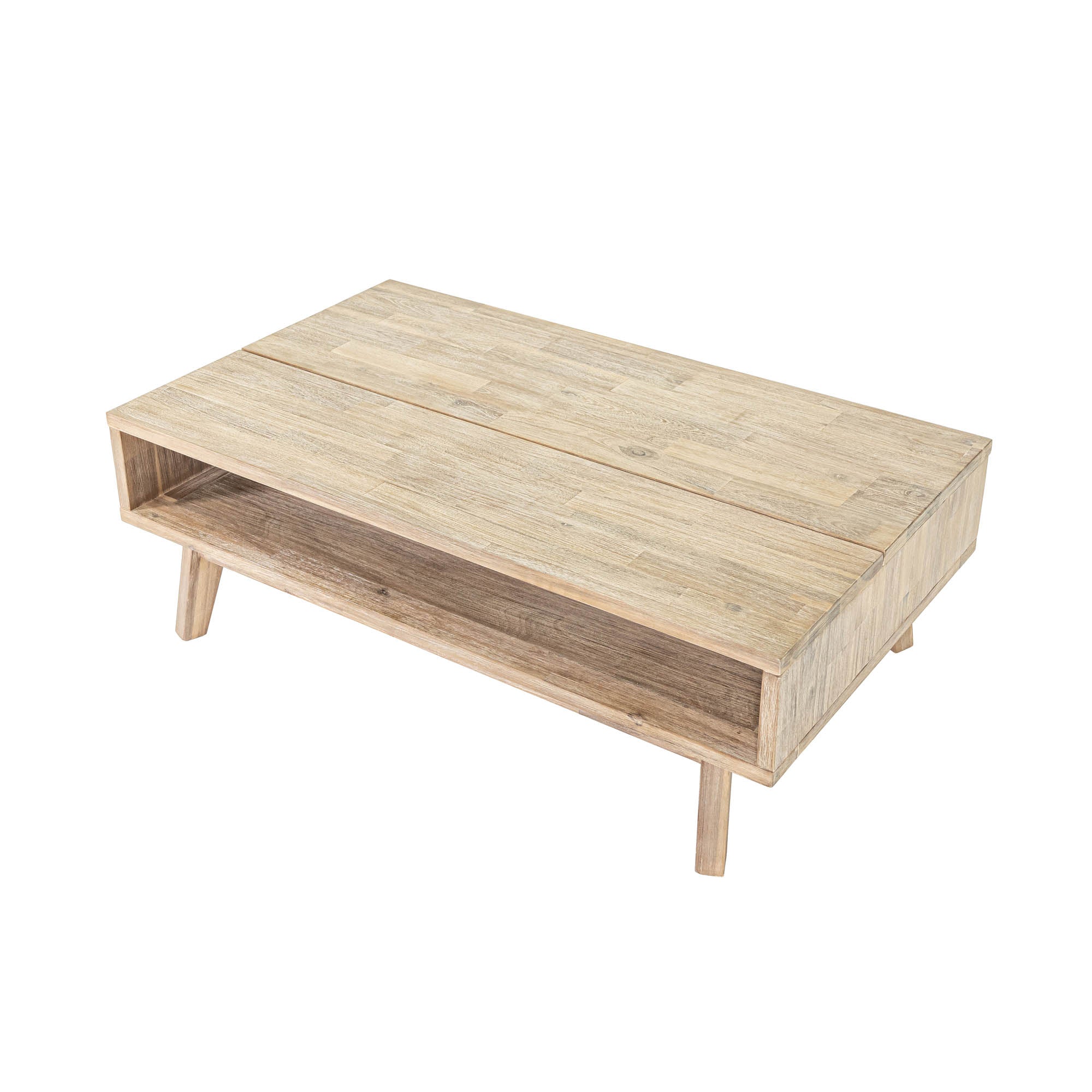 Gia Coffee Table w/ Lift Top - Light Driftwood - Image 12