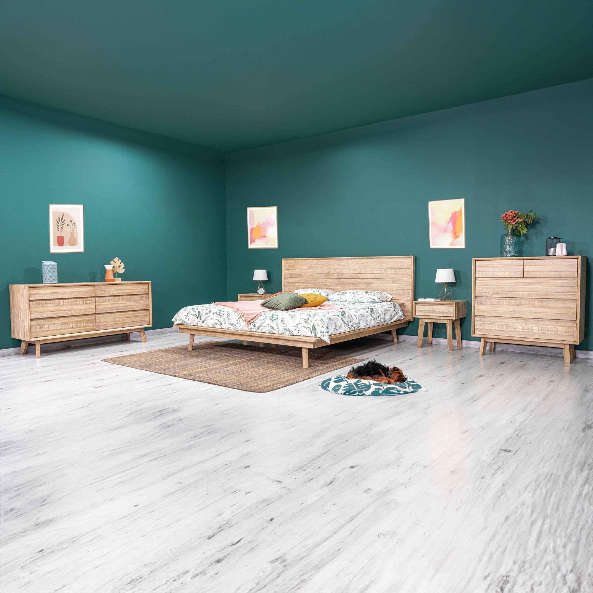 Gia 1 Drawer Nightstand - Light Driftwood - Image 15