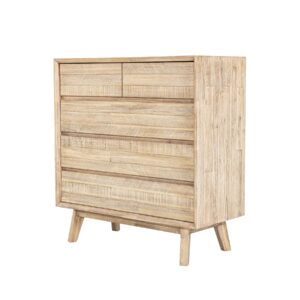 Gia 5 Drawer Chest - Light Driftwood