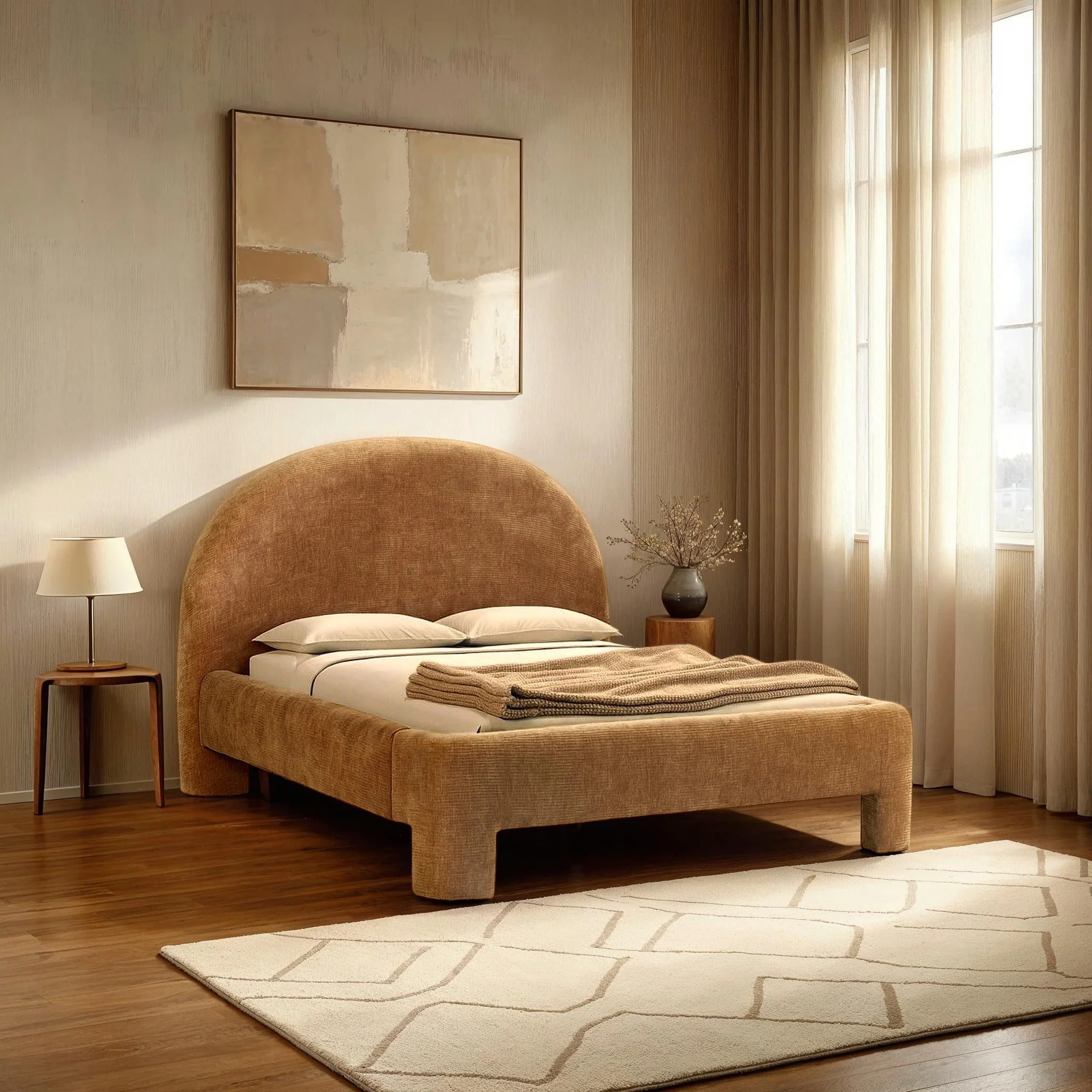 Nina King Bed - Chai - Image 2