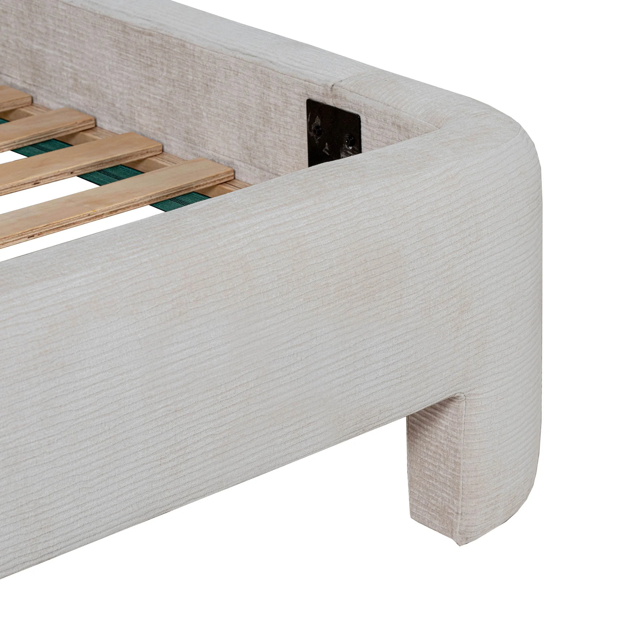 Nina King Bed - Ecru - Image 5