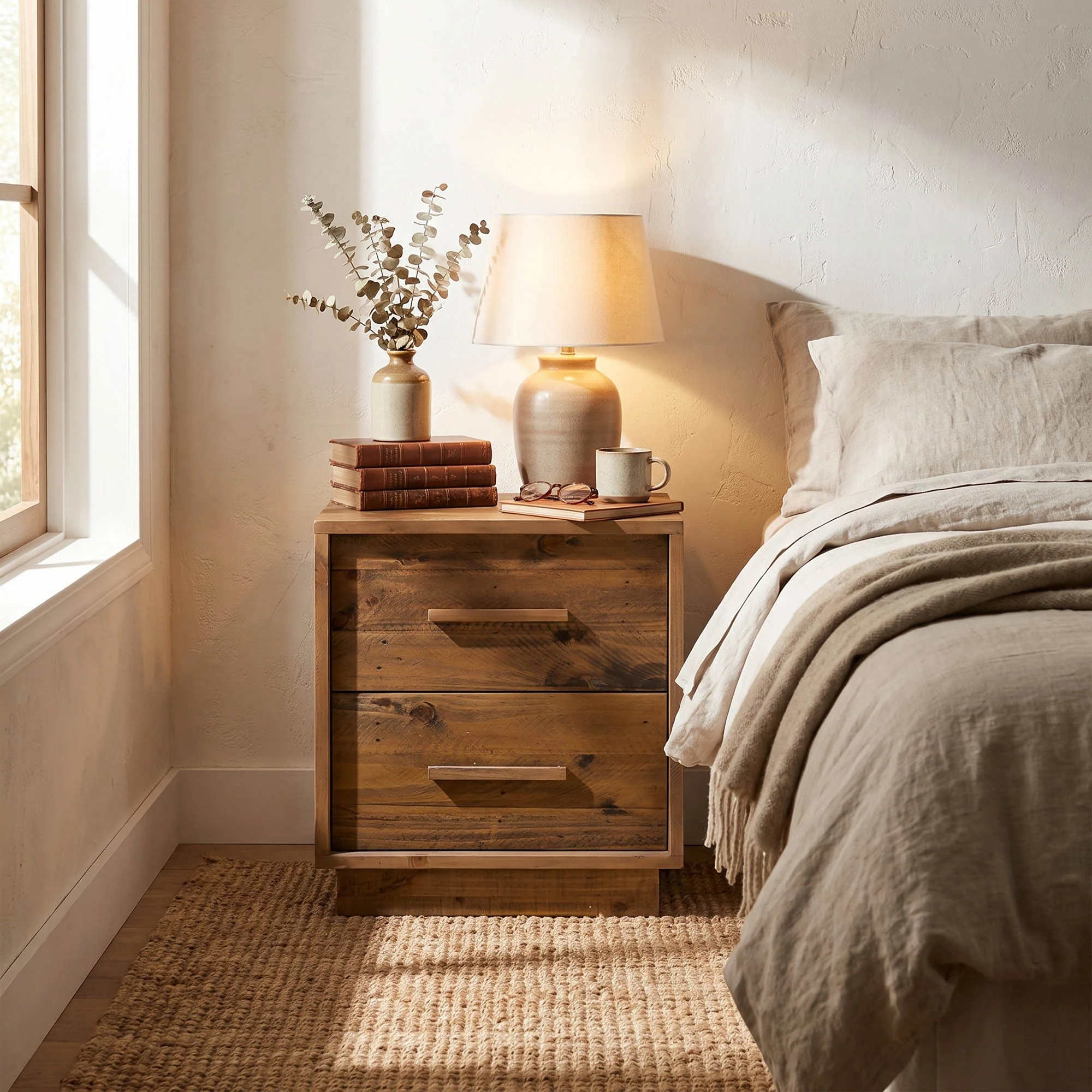 Nevada Nightstand - Dark Driftwood - Image 2