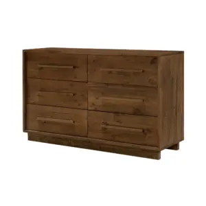 Nevada 6 Drawer Dresser - Dark Driftwood