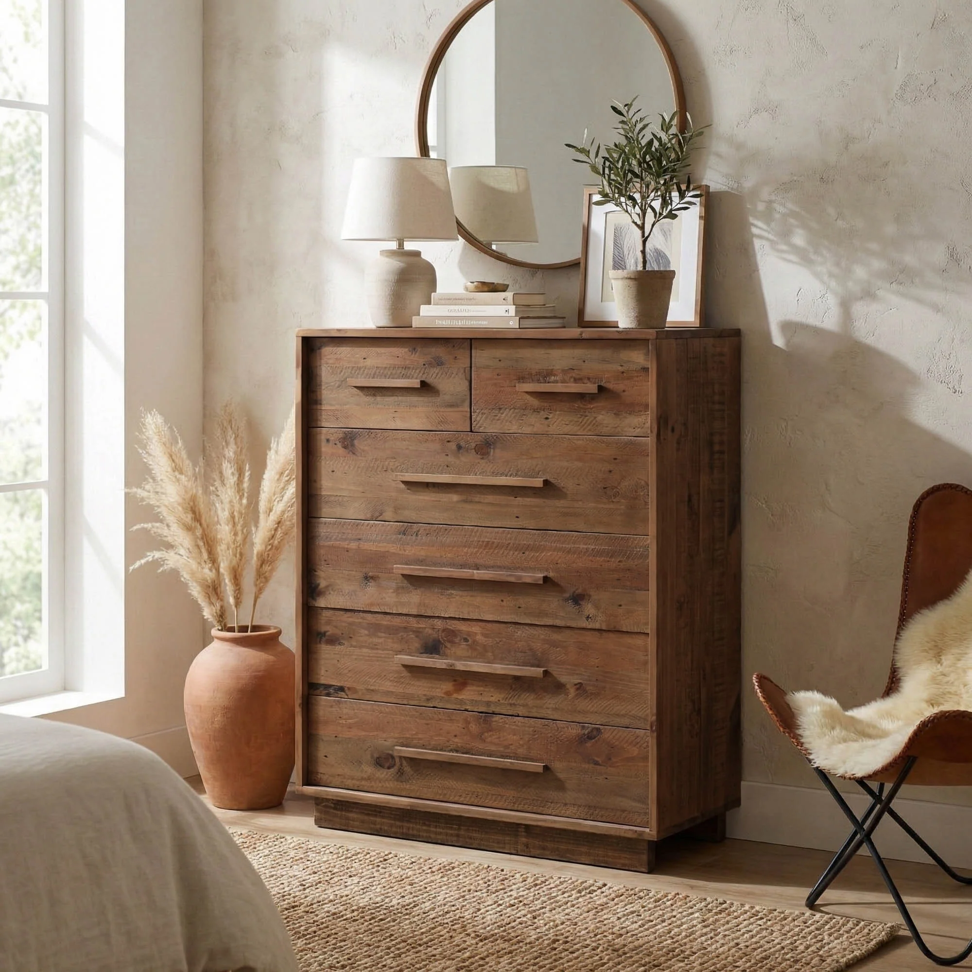 Nevada 6 Drawer Chest - Dark Driftwood - Image 2