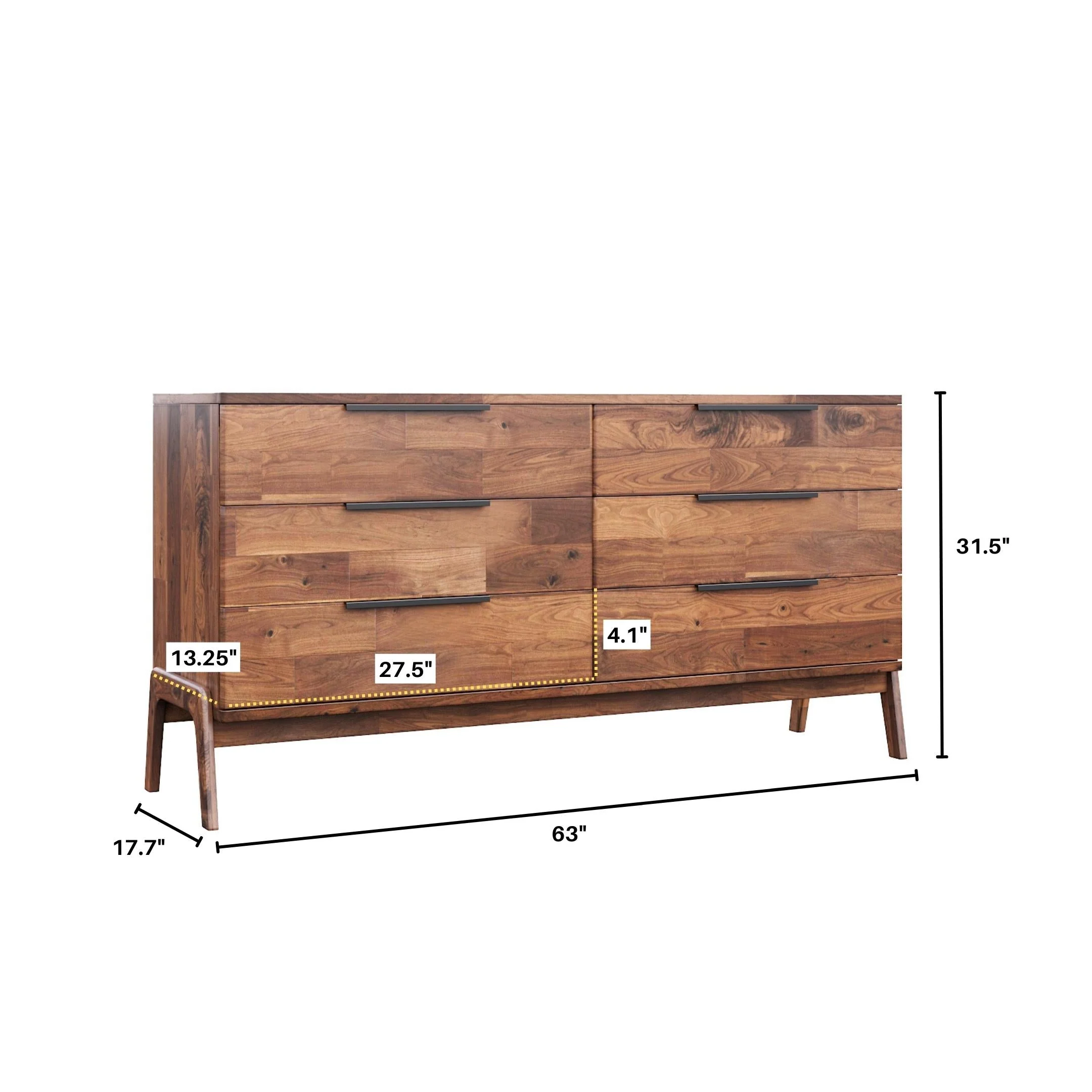 Remix 6 Drawer Dresser - Image 7
